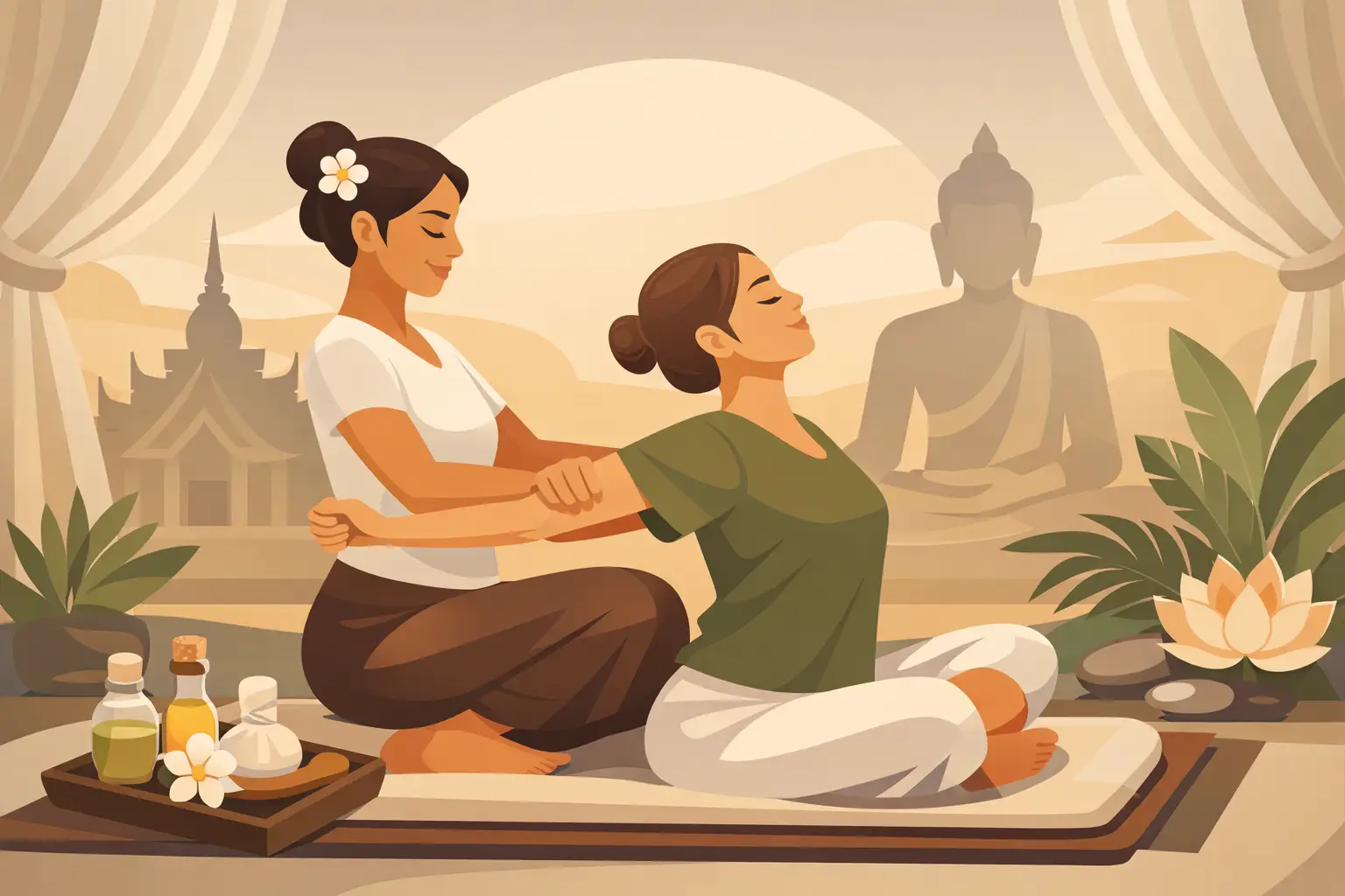 Curso de masaje tailandés para principiantes